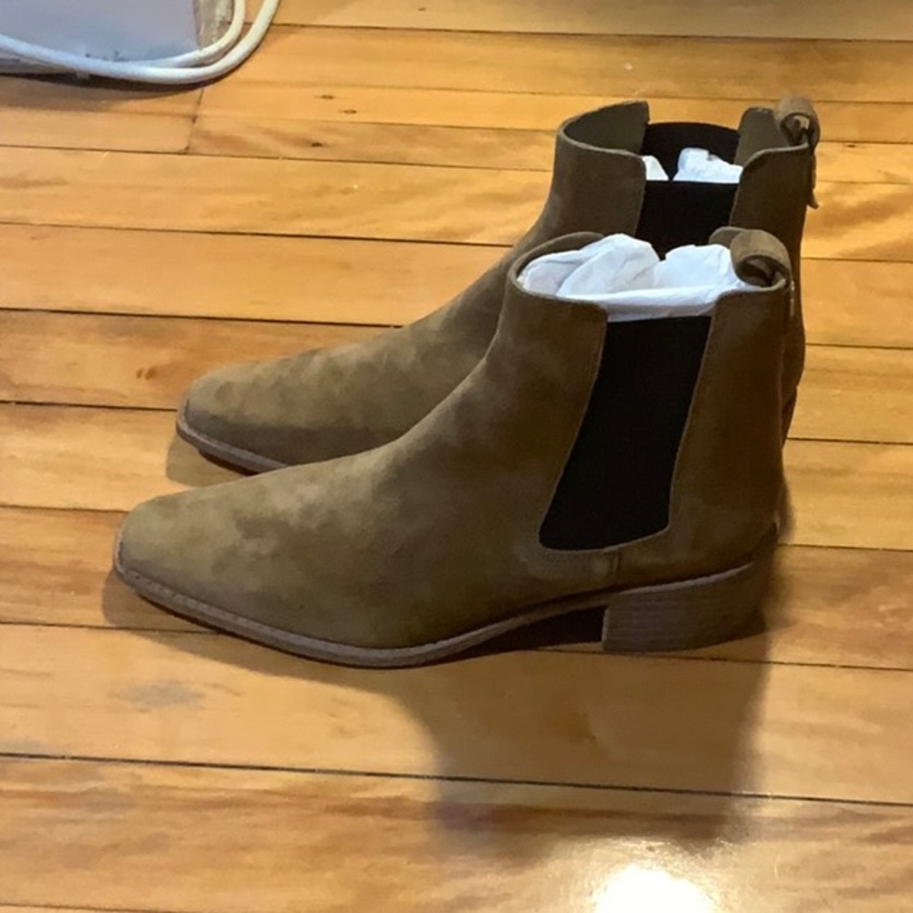 Tory Burch Alce Tan suede 45 mm boot in size 10 - Picture 8 of 8